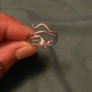 Silver Snake Ring adjustable